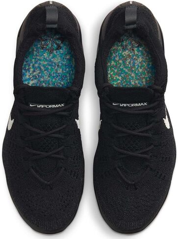 حذاء Nike Air Vapormax 2023 Flyknit للنساء (FD3148-001، أسود/فضي معدني/متعدد الألوان) مقاس 9 in Saudi Arabia