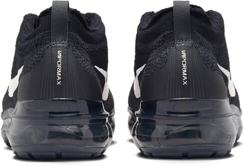 حذاء Nike Air Vapormax 2023 Flyknit للنساء (FD3148-001، أسود/فضي معدني/متعدد الألوان) مقاس 9 in Saudi Arabia