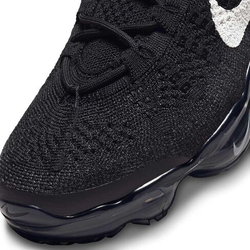 حذاء Nike Air Vapormax 2023 Flyknit للنساء (FD3148-001، أسود/فضي معدني/متعدد الألوان) مقاس 9 in Saudi Arabia