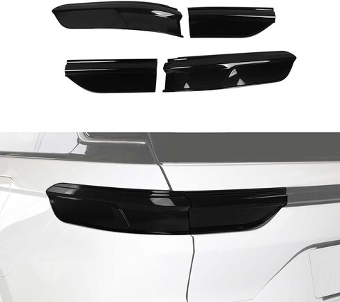 Hoolcar غطاء المصباح الخلفي غطاء المصباح الخلفي إطار الحافة ديكور الملحقات الخارجية متوافق مع Ford Bronco Sport 2021-2024، أسود مدخن in Saudi Arabia