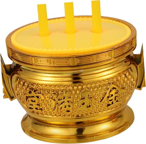 STOBAZA Decorative Electric Incense Stick Led Lotus Flower Night Light for Buddha Prayer in Saudi Arabia