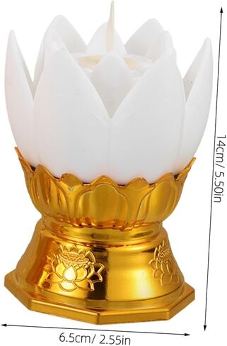 STOBAZA Decorative Electric Incense Stick Led Lotus Flower Night Light for Buddha Prayer in Saudi Arabia