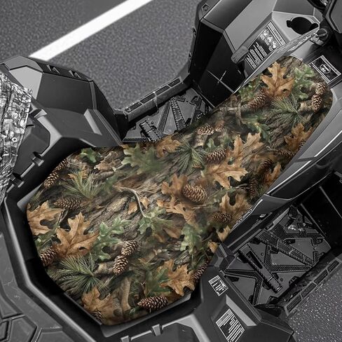غطاء مقعد صيد مموه ATV مقاوم للماء غطاء مقعد عالمي ذو أربع عجلات متوافق مع Polaris Sportsman 570 450 850، Polaris Scrambler 400 500 850 1000 in Kuwait