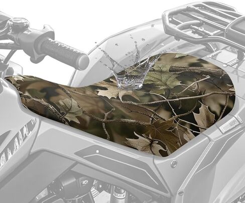 غطاء مقعد صيد مموه ATV مقاوم للماء غطاء مقعد عالمي ذو أربع عجلات متوافق مع Polaris Sportsman 570 450 850، Polaris Scrambler 400 500 850 1000 in Kuwait