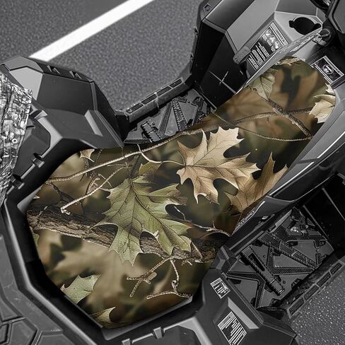 غطاء مقعد صيد مموه ATV مقاوم للماء غطاء مقعد عالمي ذو أربع عجلات متوافق مع Polaris Sportsman 570 450 850، Polaris Scrambler 400 500 850 1000 in Kuwait