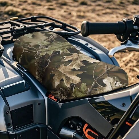 غطاء مقعد صيد مموه ATV مقاوم للماء غطاء مقعد عالمي ذو أربع عجلات متوافق مع Polaris Sportsman 570 450 850، Polaris Scrambler 400 500 850 1000 in Kuwait
