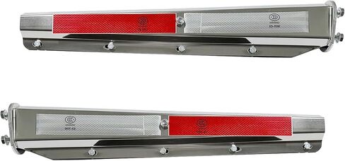 2PCS Stainless Steel Straight Spring Loaded Mud Flap Hanger Set, 2-1/2'' 2.5" Bolt Spacing 30" Length for Semi Trucks in Saudi Arabia
