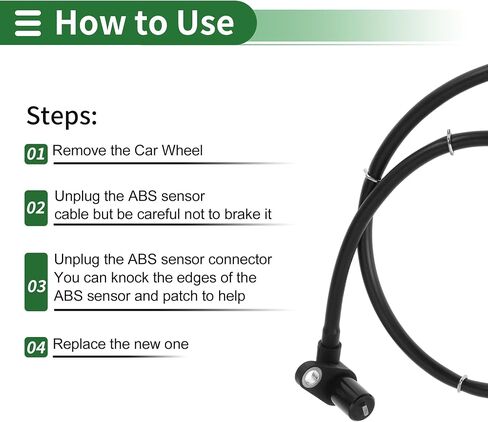 Motoforti ABS Wheel Speed Sensor ABS Sensor Anti-Lock Braking System Sensor for Mitsubishi Evo 2004-2006 No.MR249527 Rear Right in Saudi Arabia