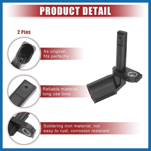 Car Front Rear Left Right ABS Wheel Speed Sensor Fit for Porsche Macan 2015-2018 No.95B927803B/95B927804B - Pack of 4 Item Replacement in Saudi Arabia