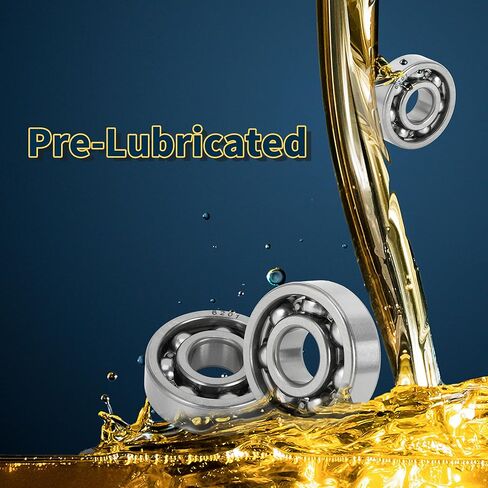 ACROPIX 6905 Deep Groove Ball Bearings P6 25x42x9mm Lubricated Bearings Open Type Silver Tone Scooter Skateboard Wheel in Saudi Arabia
