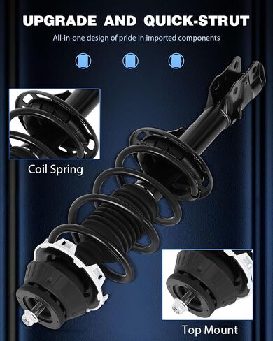ECCPP Complete Struts Spring Assembly Front Drive and Passenger side Struts Shock Absorber Fit for 2006-2008 for Honda Fit 11411 11412 in Saudi Arabia