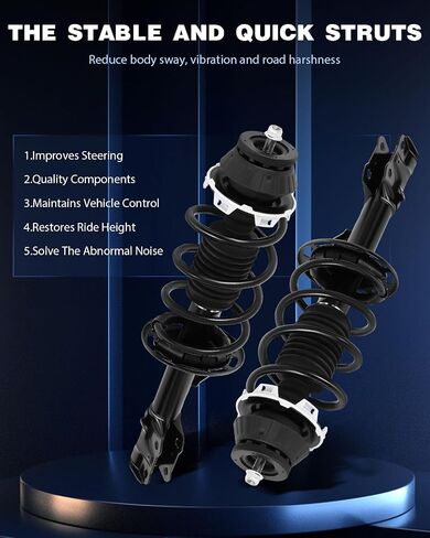 ECCPP Complete Struts Spring Assembly Front Drive and Passenger side Struts Shock Absorber Fit for 2006-2008 for Honda Fit 11411 11412 in Saudi Arabia