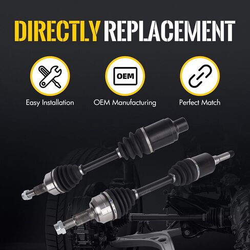 KUSATEC CV Axle Shaft Assembly Compatible with Chevy Equinox GMC Terrain 2010-2016, Front side, 2.4L L4, Replace# 66-1516 66-1517 in Saudi Arabia