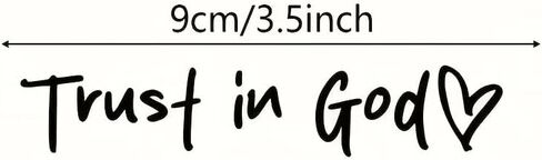 4Pcs,Car Accessories Trust in God Rearview Mirror Sticker,Auto Stickers and Decals Decorative Decals, Adhesive Vehicle Decor Accessories, Automotive Exterior Embellishments (Black) in Kuwait