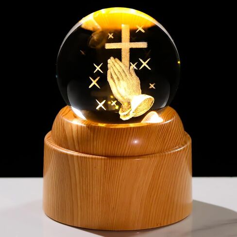Crystal 3D Lion 2.36in Ball Figurine Gifts for Him Husband, Collectible Glass Animal Art Sphere for Room with Wooden Light Base, Keepsakes for Lion Lovers Home Decor Paperweight in Saudi Arabia