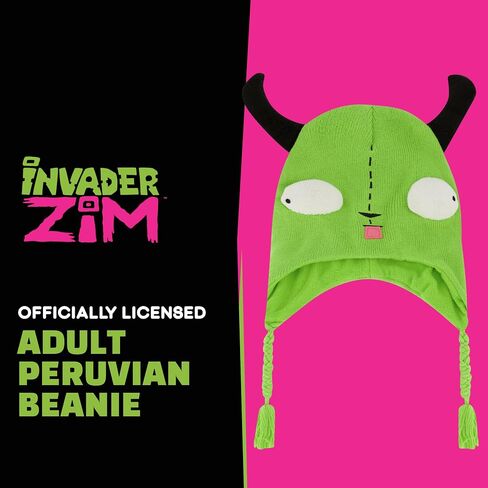 Invader Zim Beanie Hat, Gir Winter Knit Cap with Ears in Saudi Arabia