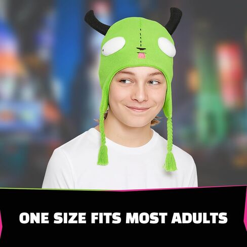 Invader Zim Beanie Hat, Gir Winter Knit Cap with Ears in Saudi Arabia