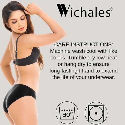 Women’s Cotton Underwear Bikini Panties Multipack – Breathable Moisture-Wicking Bikinis, Tagless Comfort Fit, 3-Pack in Saudi Arabia