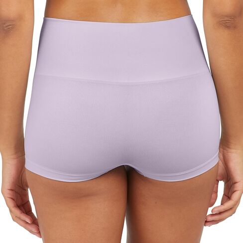 SPANXshape Everyday Shaping Boyshort - Core Control Shapewear Underwear - Invisible Under Clothes - Seamless Design - No-Show - Black, Soft Nude & Dusty Lavendar, L in Saudi Arabia