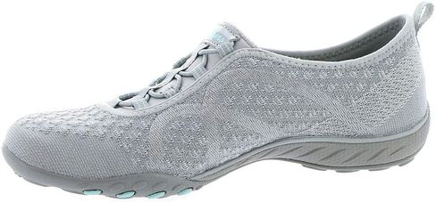 Skechers Sport Women's Breathe Easy Fortune Fashion Sneaker, White/Silver, 9.5 M US in Saudi Arabia