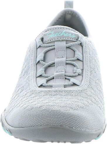 Skechers Sport Women's Breathe Easy Fortune Fashion Sneaker, White/Silver, 9.5 M US in Saudi Arabia
