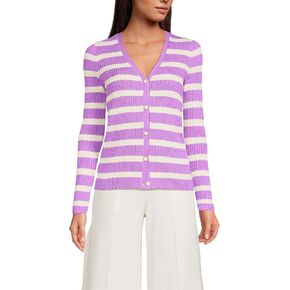 Lands' End Women's Drifter Baby Cable Vneck Cardigan Sweater in Kuwait