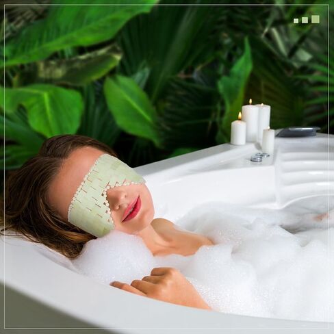 Hercicy 1 Pcs Jade Eye Mask Green Jade Stone Facial Cooling Mask for Alleviate Puffiness Face Massage Relax Eyes Relieve Migraine Meditation Beauty (Green) in Saudi Arabia