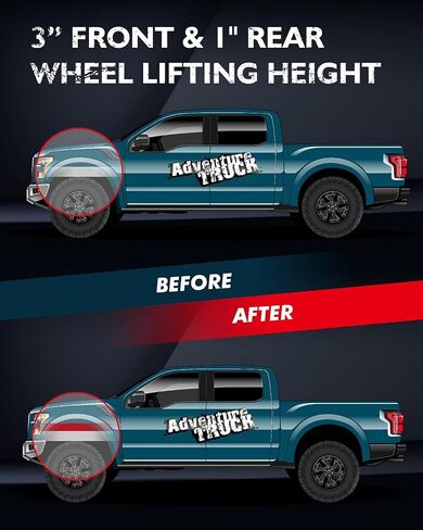 KAX 2.25" Front Leveling Lift Kits Fit for F-150, Suspensions Strut Spacers Raise the Front 2.25 inch in Saudi Arabia