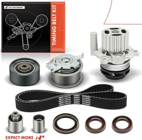 A-Premium Engine Timing Belt Kit with Water Pump Compatible with Volkswagen 2009-2014 Jetta 2.0L, 2010-2013 Golf 2.0L & Audi 2010-2013 A3 2.0L in Saudi Arabia