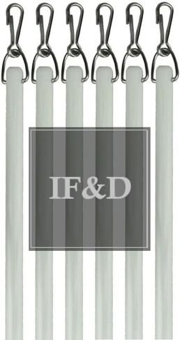 IF&D - الأقمشة والستائر - 60 بوصة (5 أقدام) - عبوتان - ستائر سحب من الألياف الزجاجية البيضاء - الطراز #0229 in Kuwait