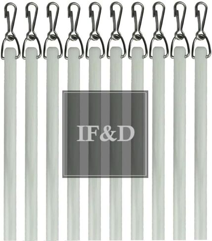 IF&D - الأقمشة والستائر - 60 بوصة (5 أقدام) - عبوتان - ستائر سحب من الألياف الزجاجية البيضاء - الطراز #0229 in Kuwait