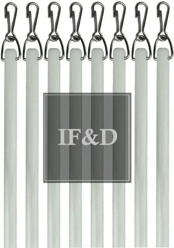 IF&D - الأقمشة والستائر - 60 بوصة (5 أقدام) - عبوتان - ستائر سحب من الألياف الزجاجية البيضاء - الطراز #0229 in Kuwait