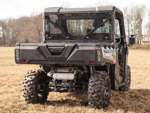 SuperATV Lightly Tinted Rear Windshield for 2019+ CFMOTO UForce 1000 | Stops Flying Mud and Debris | 1/4" Polycarbonate-250X Stronger than Glass in Saudi Arabia