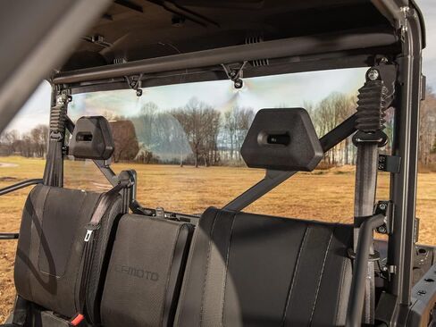 SuperATV Lightly Tinted Rear Windshield for 2019+ CFMOTO UForce 1000 | Stops Flying Mud and Debris | 1/4" Polycarbonate-250X Stronger than Glass in Saudi Arabia