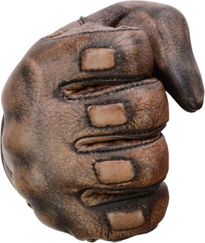 Milwaukee Leather Men's Distressed Brown Leather Gloves with Gel Palm and Knuckle Protectors in Saudi Arabia