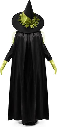 Spooktacular Creations Halloween Child Girl Black Wizard Witch Costume, Kids Witch Outfit Set for Halloween Dress Up Parties in Saudi Arabia