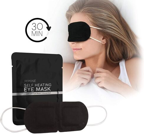REPOSE Steam Eye Mask - Instant, Self-Heating Sleep Mask - Eye Strain Relief Mask to Help Reduce Eye Puffiness & Soothe Tired Eyes | Unscented, Single Use, Travel Friendly Warm Eye Mask - 10 Count in Kuwait