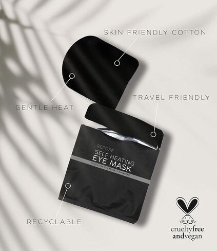 REPOSE Steam Eye Mask - Instant, Self-Heating Sleep Mask - Eye Strain Relief Mask to Help Reduce Eye Puffiness & Soothe Tired Eyes | Unscented, Single Use, Travel Friendly Warm Eye Mask - 10 Count in Kuwait