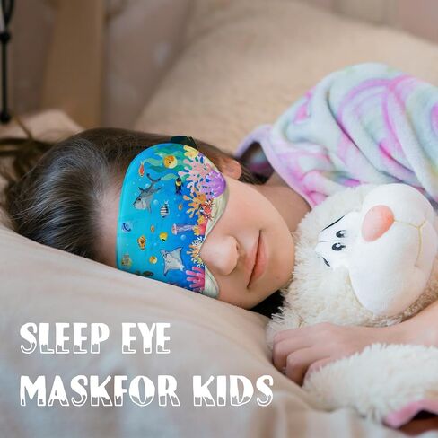 Kids Sleep Mask,Teens Cute Cartoon Sleep Mask for Boys Girls with Soft and Smooth Adjustable Strap,Underwater World in Saudi Arabia