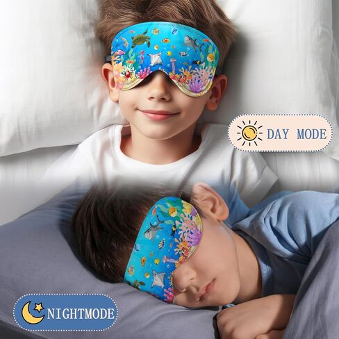 Kids Sleep Mask,Teens Cute Cartoon Sleep Mask for Boys Girls with Soft and Smooth Adjustable Strap,Underwater World in Saudi Arabia