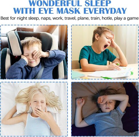 Kids Sleep Mask,Teens Cute Cartoon Sleep Mask for Boys Girls with Soft and Smooth Adjustable Strap,Underwater World in Saudi Arabia