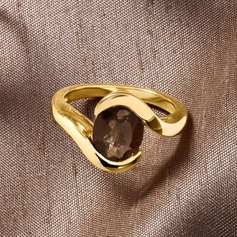 Ross-Simons 2.50 Carat Smoky Quartz Swirl Ring in 18kt Gold Over Sterling in Saudi Arabia