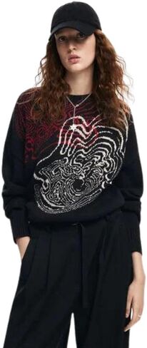 بلوفر نسائي مسطح منسوج بقياس سميك من Desigual in Saudi Arabia