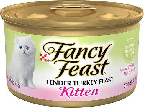 Purina Fancy Feast Kitten Tender Turkey Feast Wet Kitten Food Pate - (Pack of 24) 3 oz. Cans in Saudi Arabia