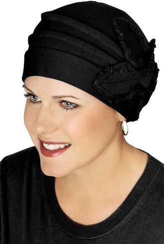 Petite Butterfly Fringe Beanie Hats for Cancer Patients -Chemo Hats for Women in Saudi Arabia
