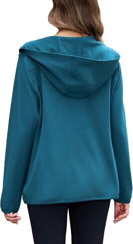 Viracy Womens Full Zip Up Hoodies Lightweight Fleece Jackets Long Sleeve Hiking Sweater with Handy Pockets and Inside Pocket in Kuwait