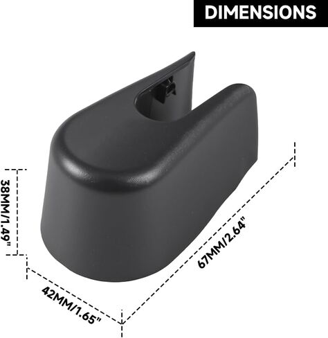 Premium Rear Windshield Wiper Arm Nut Cover Cap for Volvo V60 2014-2018 / Volvo V90 2017-2021 / XC90 2016-2022 | Weather-Resistant Plastic | Replaces 31253325 in Saudi Arabia