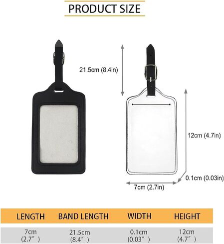 Paris Eiffel Tower Luggage Tags for Travel PU Leather Luggage Tag Name ID Labels for Suitcase Women Men Adults in Saudi Arabia