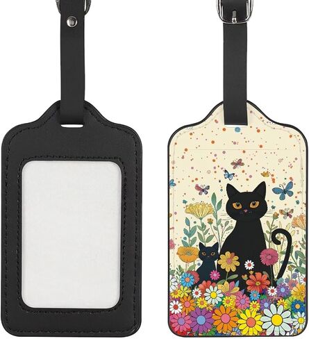 Paris Eiffel Tower Luggage Tags for Travel PU Leather Luggage Tag Name ID Labels for Suitcase Women Men Adults in Saudi Arabia