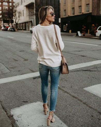 softome Womens Casual Long Sleeve Wrap Fall Sweaters Tops V Neck Solid Color Oversized Pullover Loose Fit Jumper in Saudi Arabia